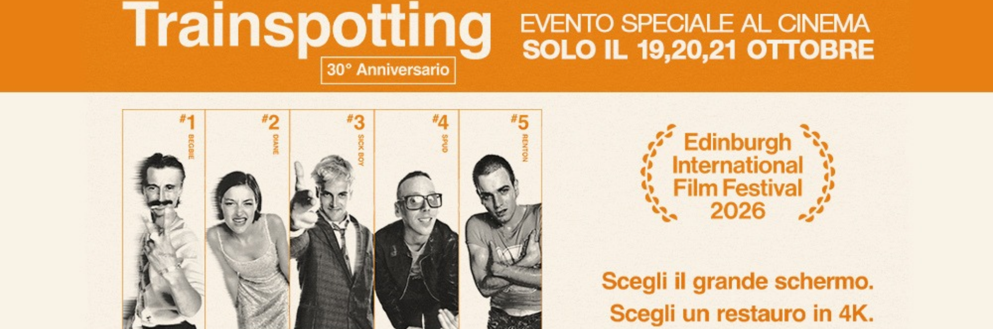 TRAINSPOTTING – 30° ANNIVERSARIO